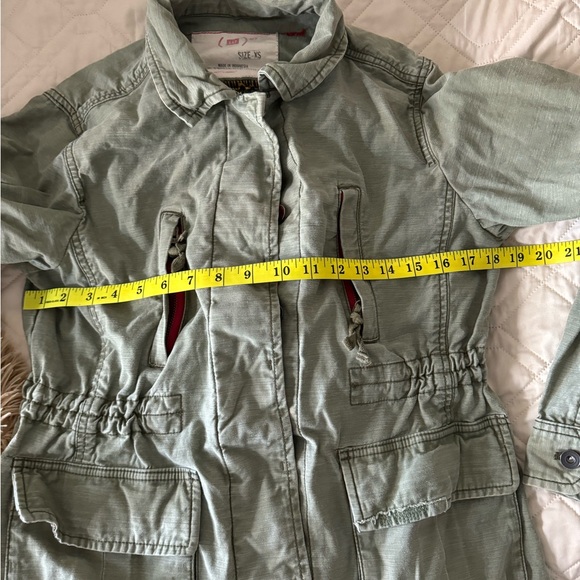 Vintage GAP XS Green Cargo Military Bomber Y2K Jacket - Picture 9 of 11